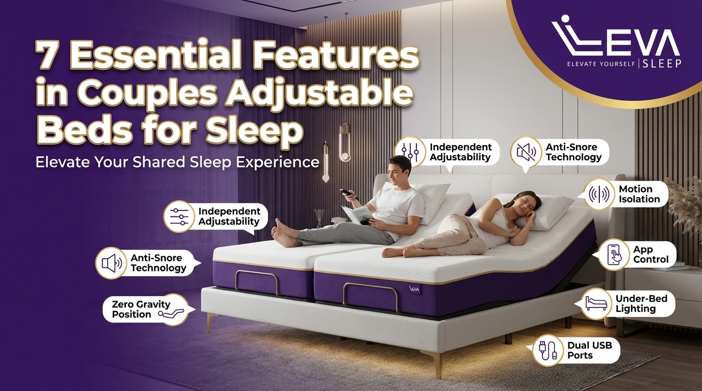 7 Essential Features in Couples Adjustable Beds for Sleep