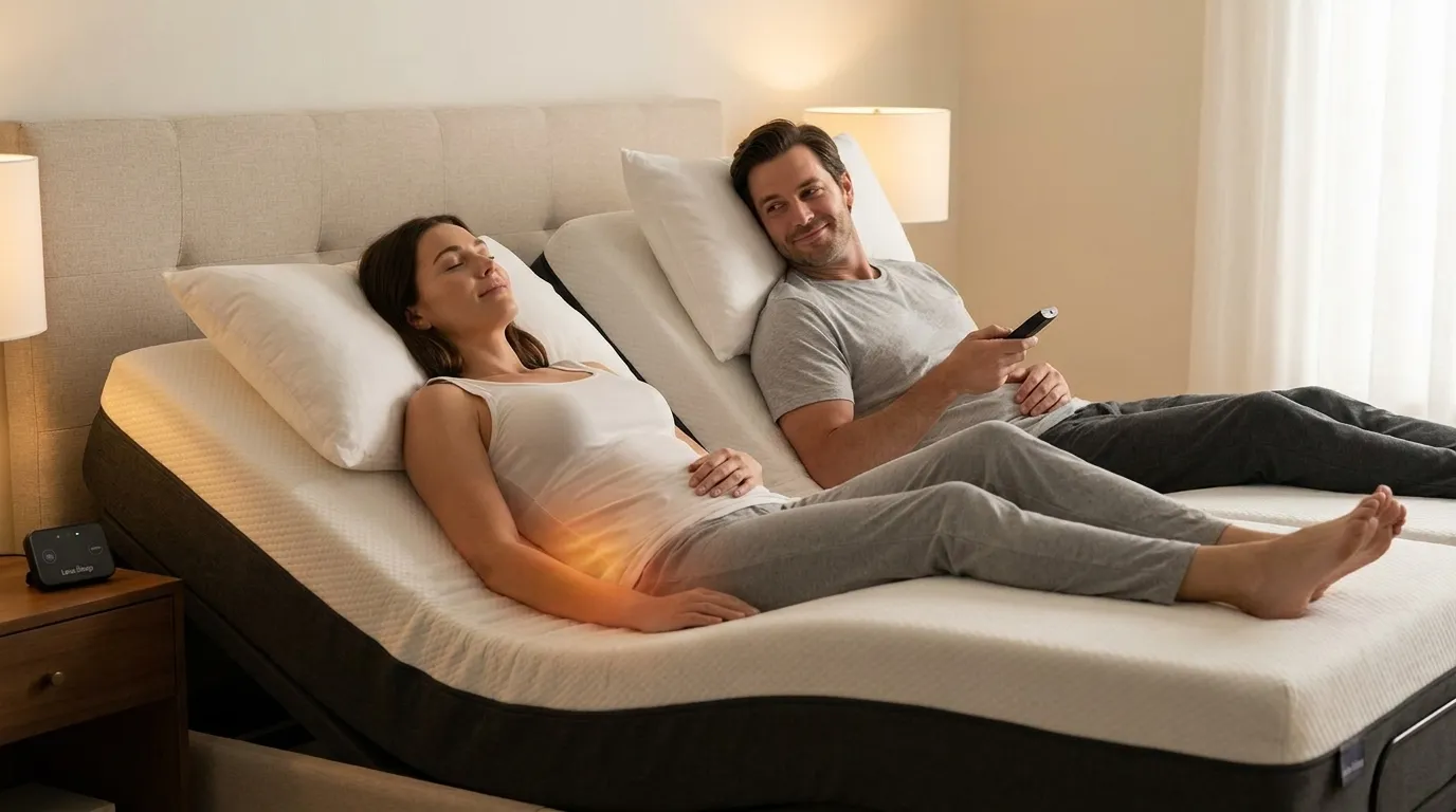 Heat vs Massage Adjustable Beds for Canadian Couples | Leva