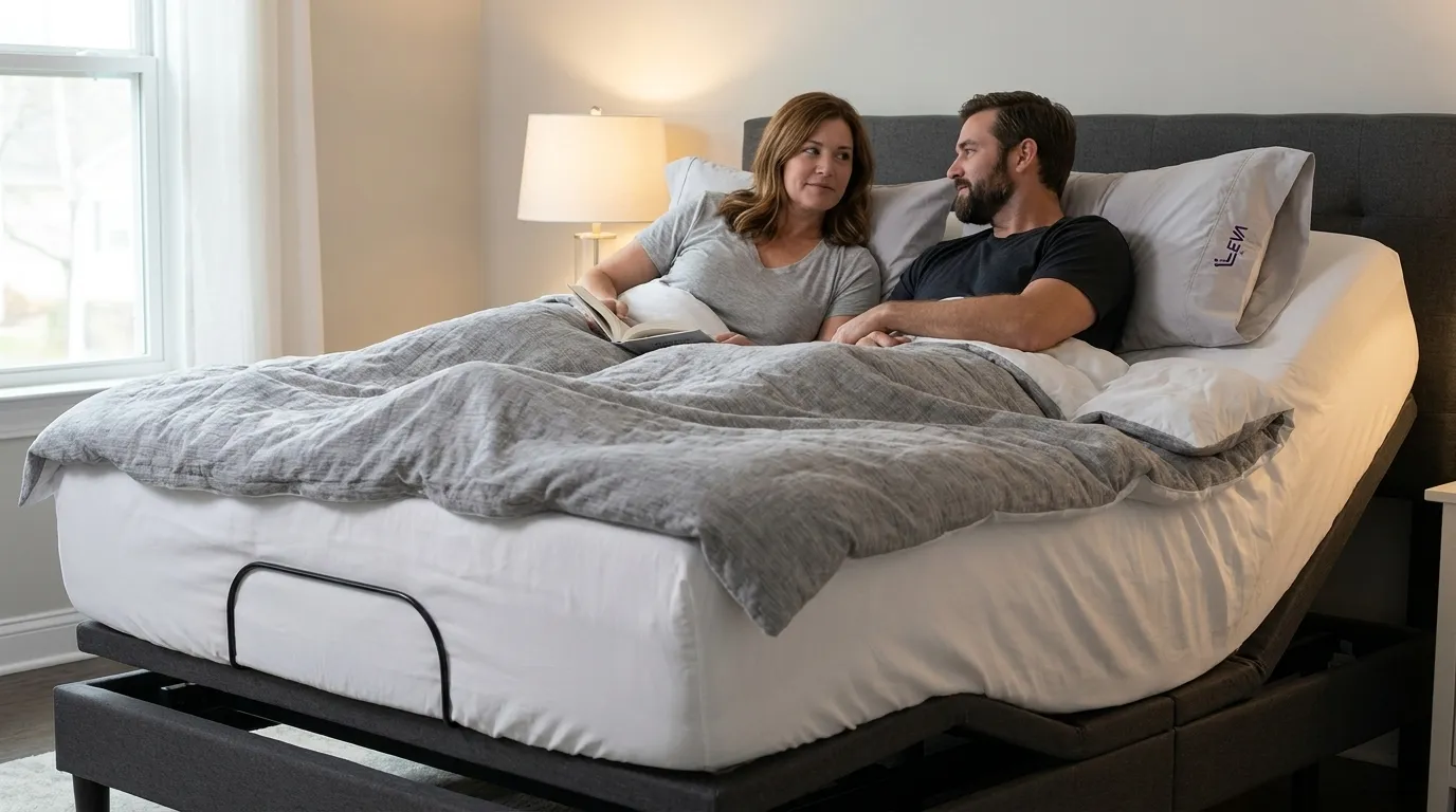 Deep Pocket Fitted Sheets for Adjustable Beds | Leva Sleep