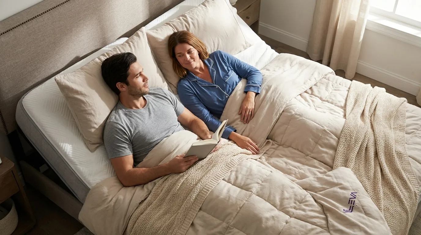 Split King Adjustable Beds for Couples | Leva Sleep Canada