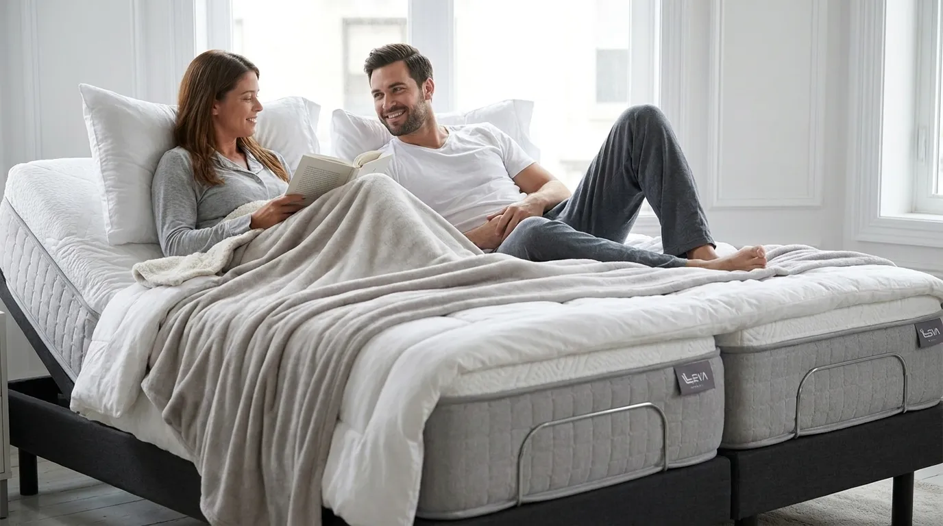 Adjustable Bed Mattress for Couples by Leva Sleep