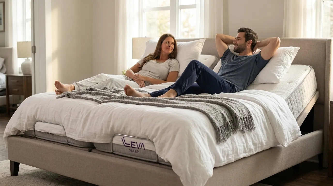Natural Latex Mattresses for Adjustable Beds by Leva Sleep
