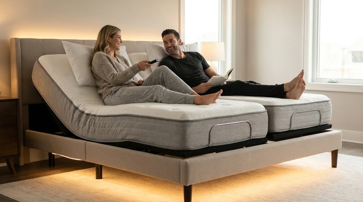 Beds with LED Lighting & Adjustable Features | Leva Sleep
